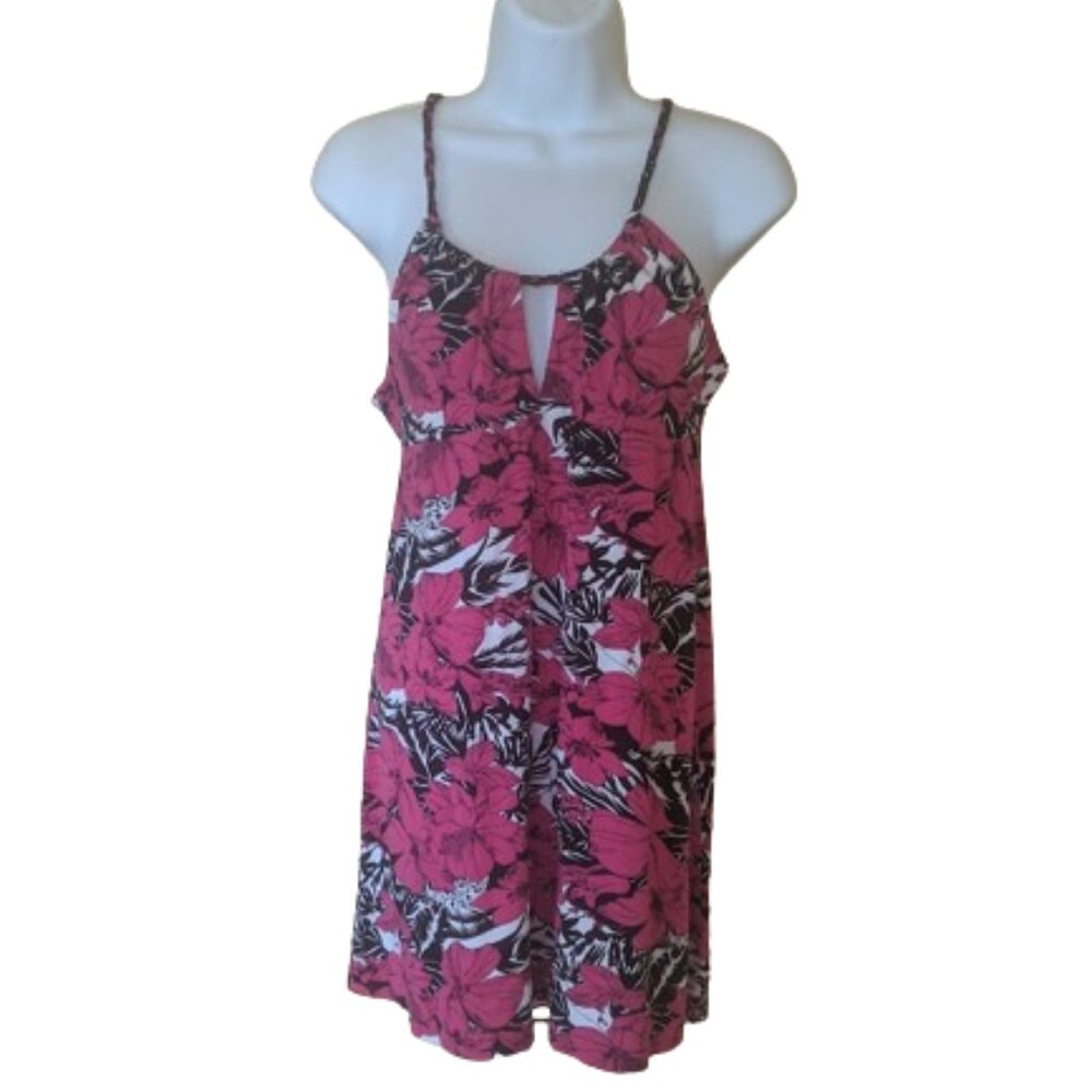 GUESS Pink, Black and White Summer Dress Size Medium